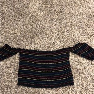 multi color crop top